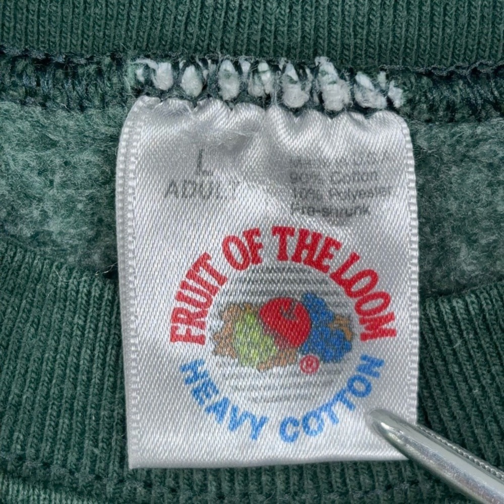 Vintage Spring Valley Vikings Sweatshirt Mens Large Green Band Vintage 90s SC - Picture 3 of 8